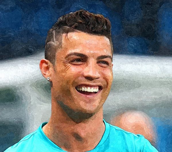 Cristiano Ronaldo Oil Painted Effect Download - 21 Pages
